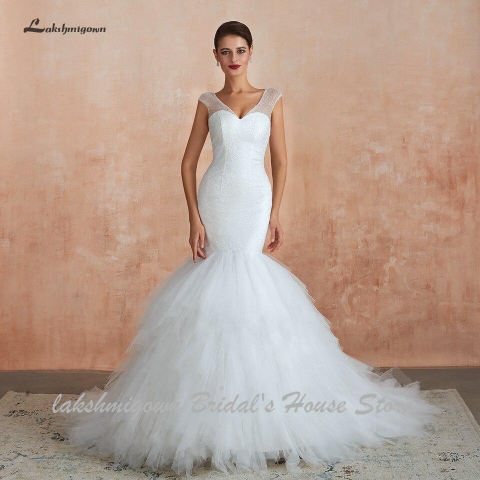 Dubai African Mermaid Wedding Dress Lace Up Back Luxury - ROYCEBRIDAL OFFICIAL STORE