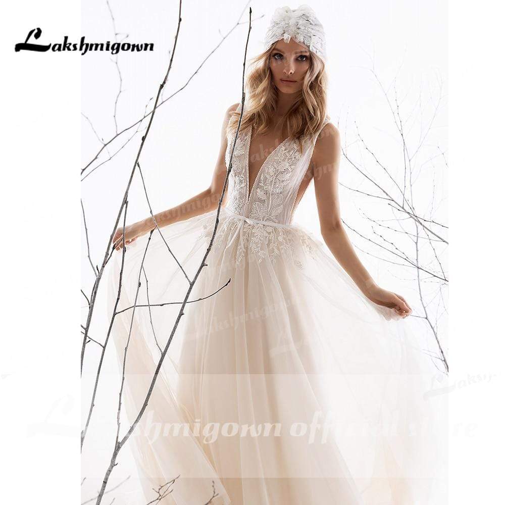 Elegant  Bridal Gowns A-Line  Simple Wedding Dress - ROYCEBRIDAL OFFICIAL STORE