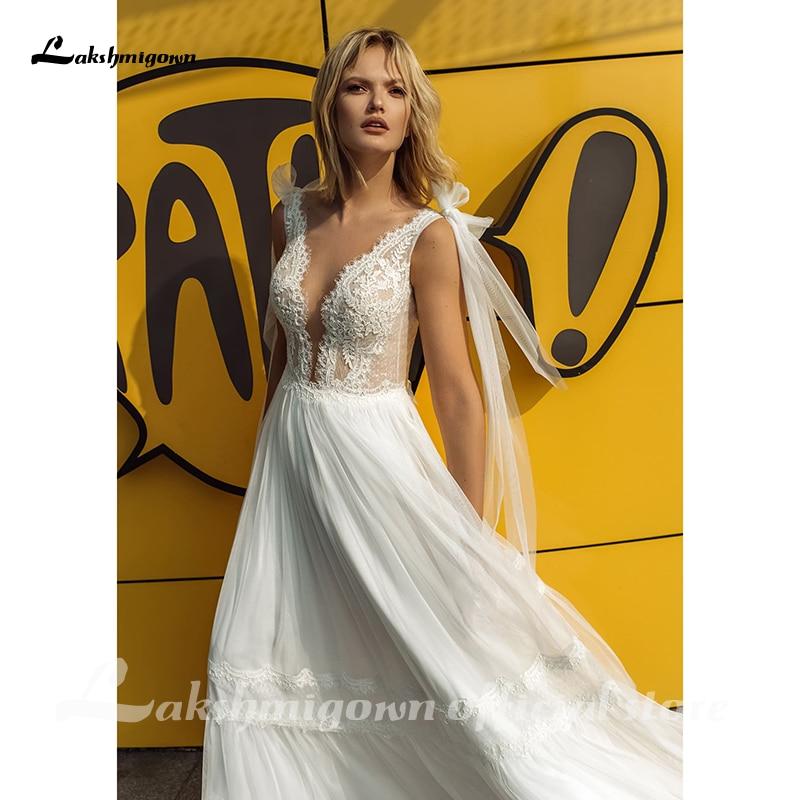 Elegant Satin Wedding Dresses Spaghetti Straps Bride Gown - ROYCEBRIDAL OFFICIAL STORE