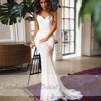 Elegant Wedding Dress Glitter Sexy Mermaid - ROYCEBRIDAL OFFICIAL STORE