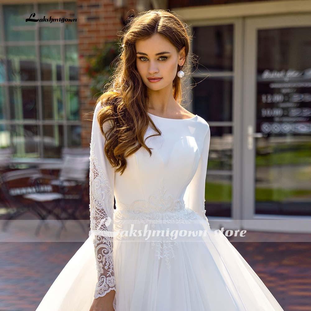 Full Lace Wedding Dresses Wedding Gowns Offer the shoulder - ROYCEBRIDAL OFFICIAL STORE