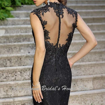 Gothic Black Mermaid Wedding Dresses Sexy Bridal - ROYCEBRIDAL OFFICIAL STORE