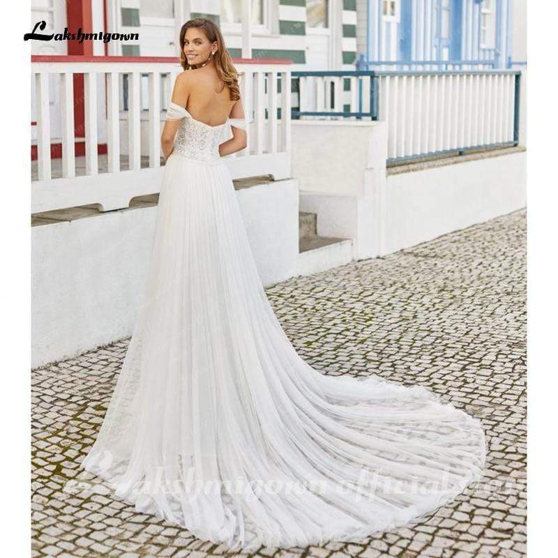 Lace Wedding Dresses A-line Sexy - ROYCEBRIDAL OFFICIAL STORE