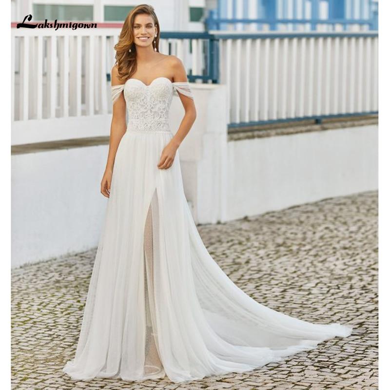 Lace Wedding Dresses A-line Sexy - ROYCEBRIDAL OFFICIAL STORE