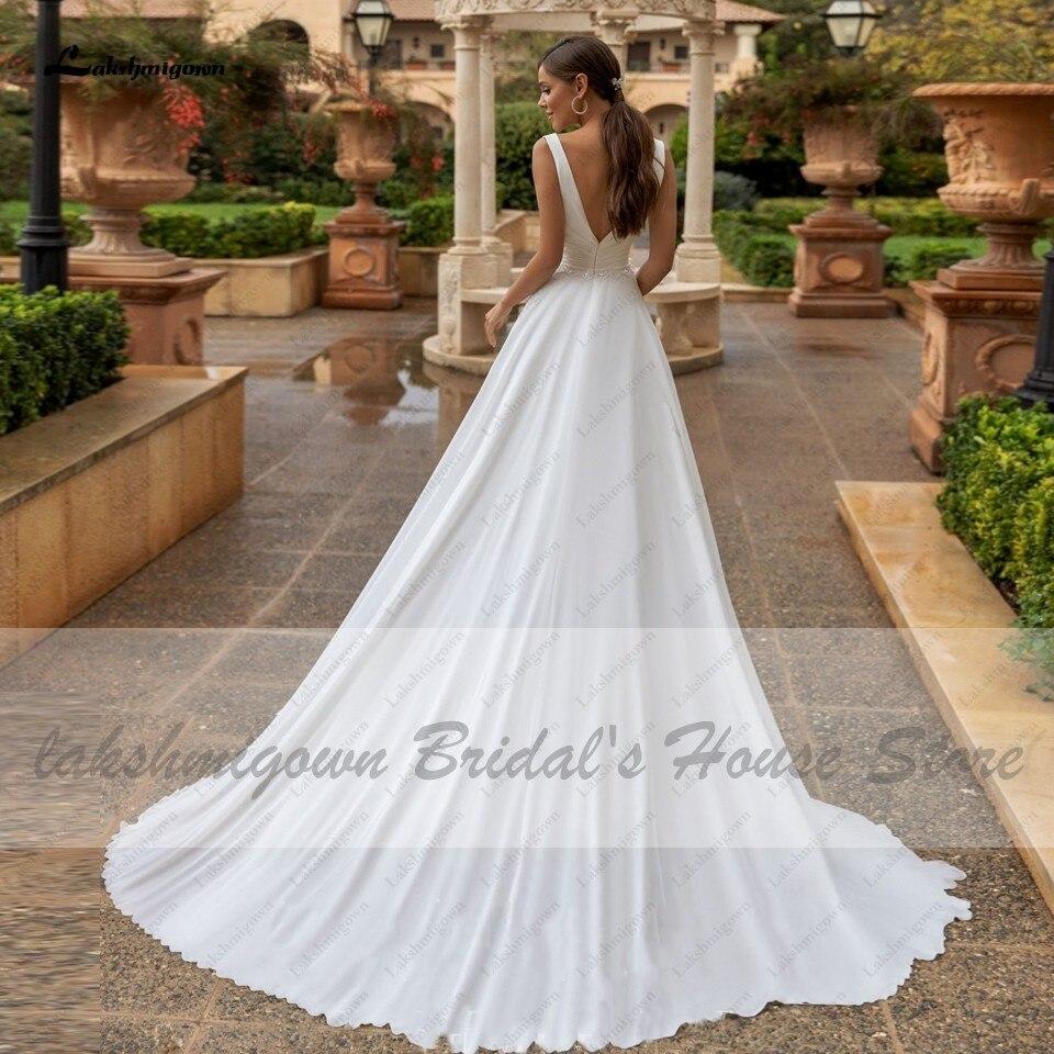 Lakshmigown Bohemian Beach Wedding Dress Summer Simple Chiffon - ROYCEBRIDAL OFFICIAL STORE