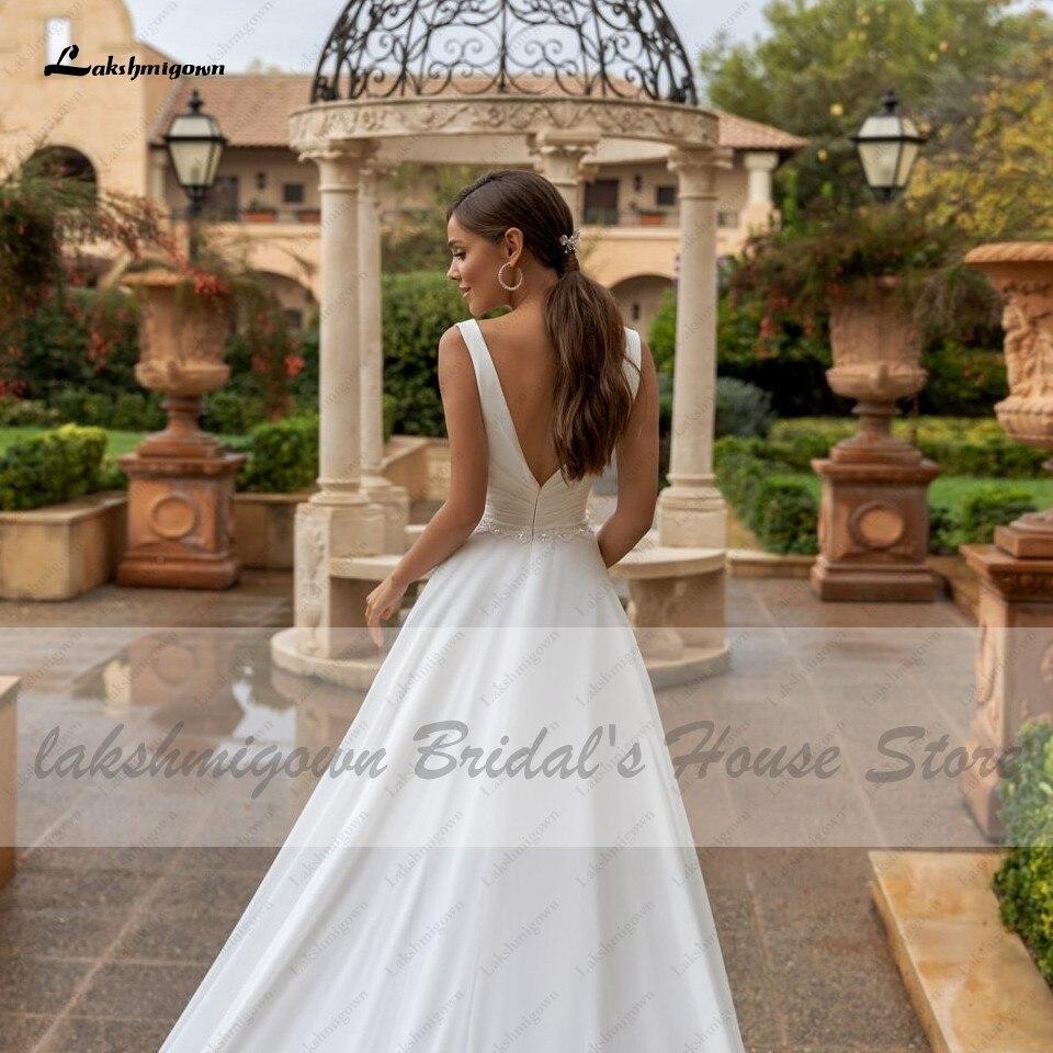 Lakshmigown Bohemian Beach Wedding Dress Summer Simple Chiffon - ROYCEBRIDAL OFFICIAL STORE