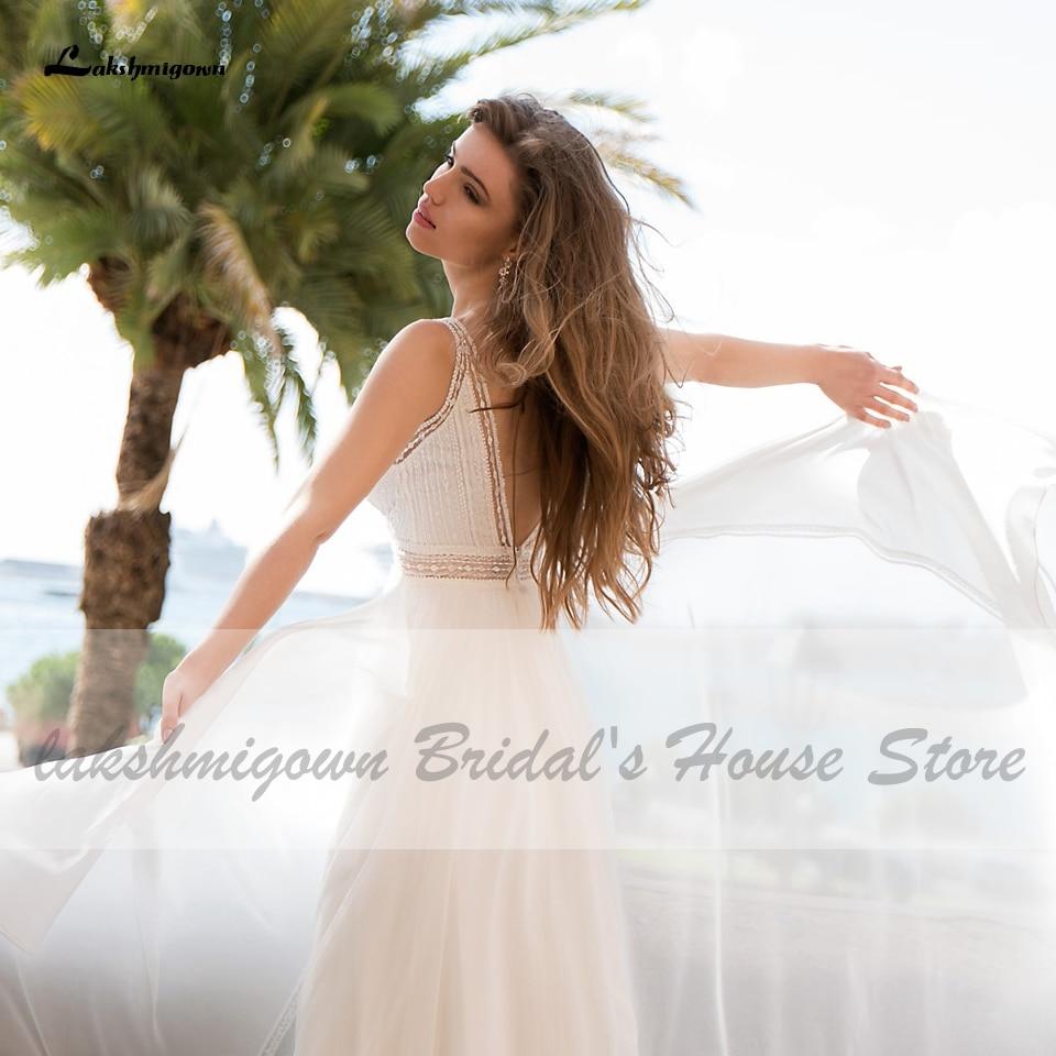 Lakshmigown Off White Wedding Dress Beach Summer - ROYCEBRIDAL OFFICIAL STORE