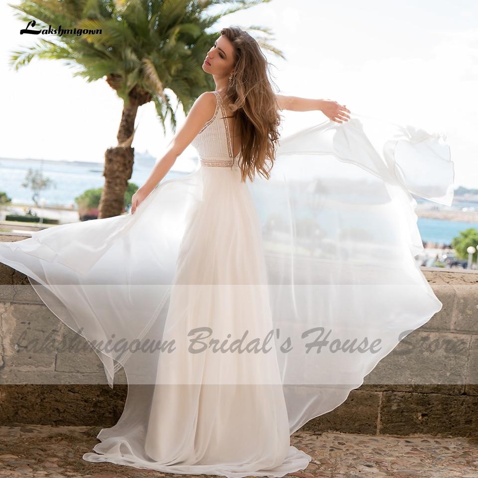 Lakshmigown Off White Wedding Dress Beach Summer - ROYCEBRIDAL OFFICIAL STORE