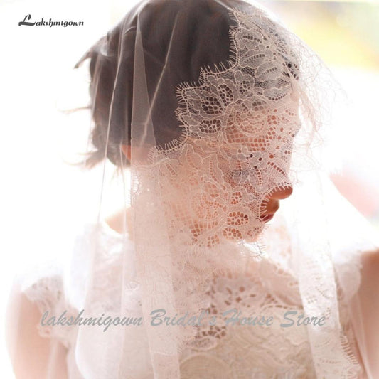 Lakshmigown Princess Long Wedding Veil Lace - ROYCEBRIDAL OFFICIAL STORE