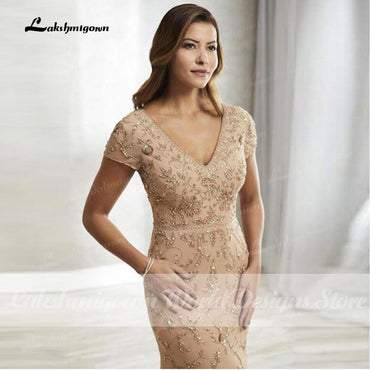 Latest Luxury Shining Beading Mermaid Mother Of The Bride Dresses - ROYCEBRIDAL OFFICIAL STORE