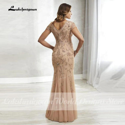 Latest Luxury Shining Beading Mermaid Mother Of The Bride Dresses - ROYCEBRIDAL OFFICIAL STORE