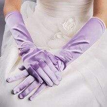 Gothic Satin Wedding Hand Glove Sexy Bridal Gloves Women - ROYCEBRIDAL OFFICIAL STORE