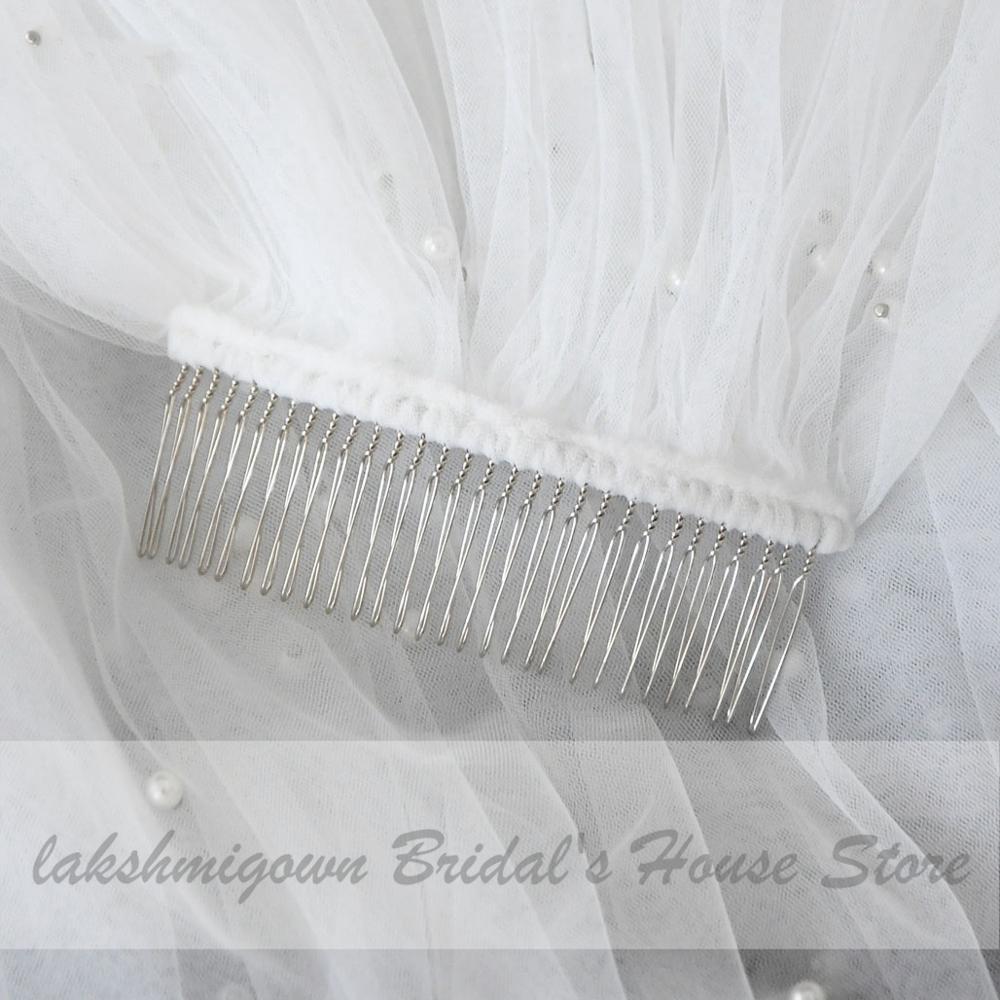 Luxury Pearls 3m Wedding Long Veil with Comb - ROYCEBRIDAL OFFICIAL STORE