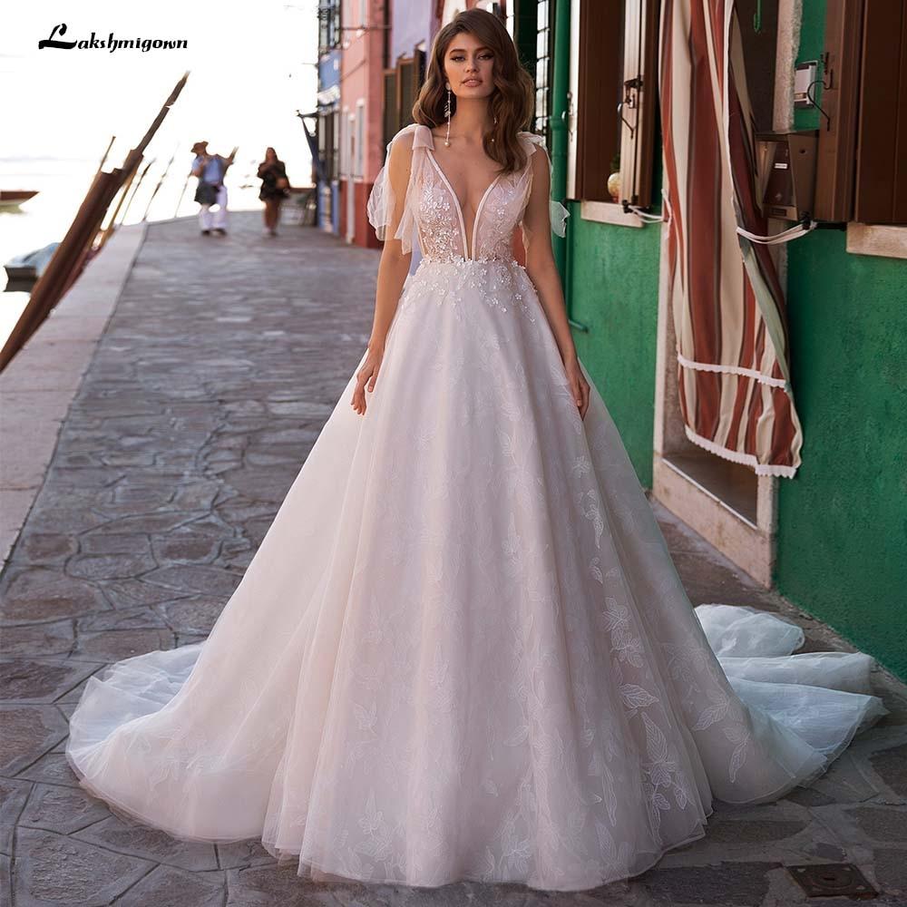 Luxury Scoop A Line Wedding Dresses - ROYCEBRIDAL OFFICIAL STORE