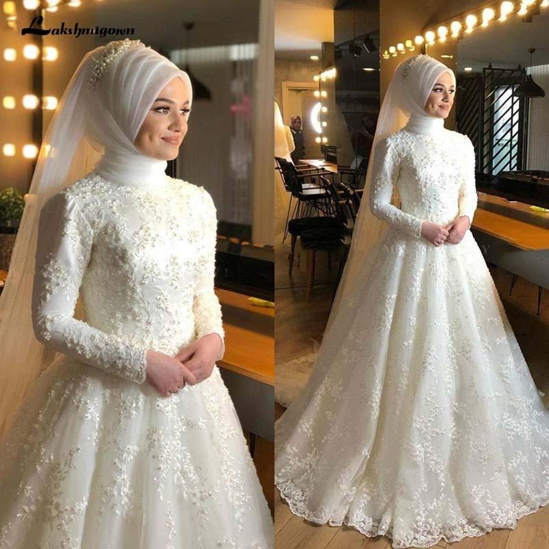 Modest Muslim Wedding Dresses Long Sleeves - ROYCEBRIDAL OFFICIAL STORE