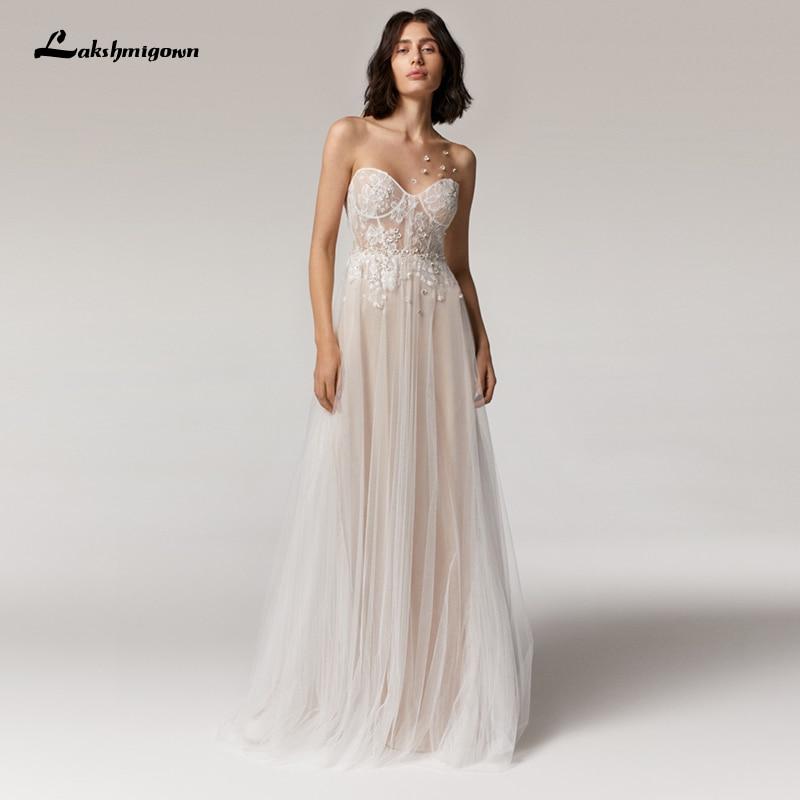 Princess Champagne Wedding Dress A Line New Designer - ROYCEBRIDAL OFFICIAL STORE