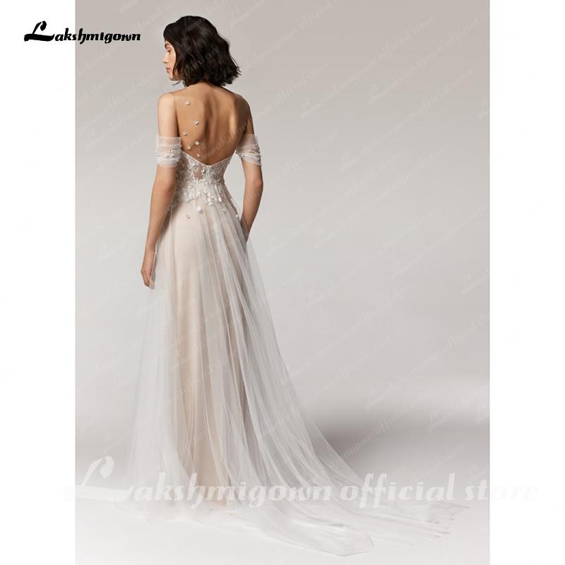 Princess Champagne Wedding Dress A Line New Designer - ROYCEBRIDAL OFFICIAL STORE