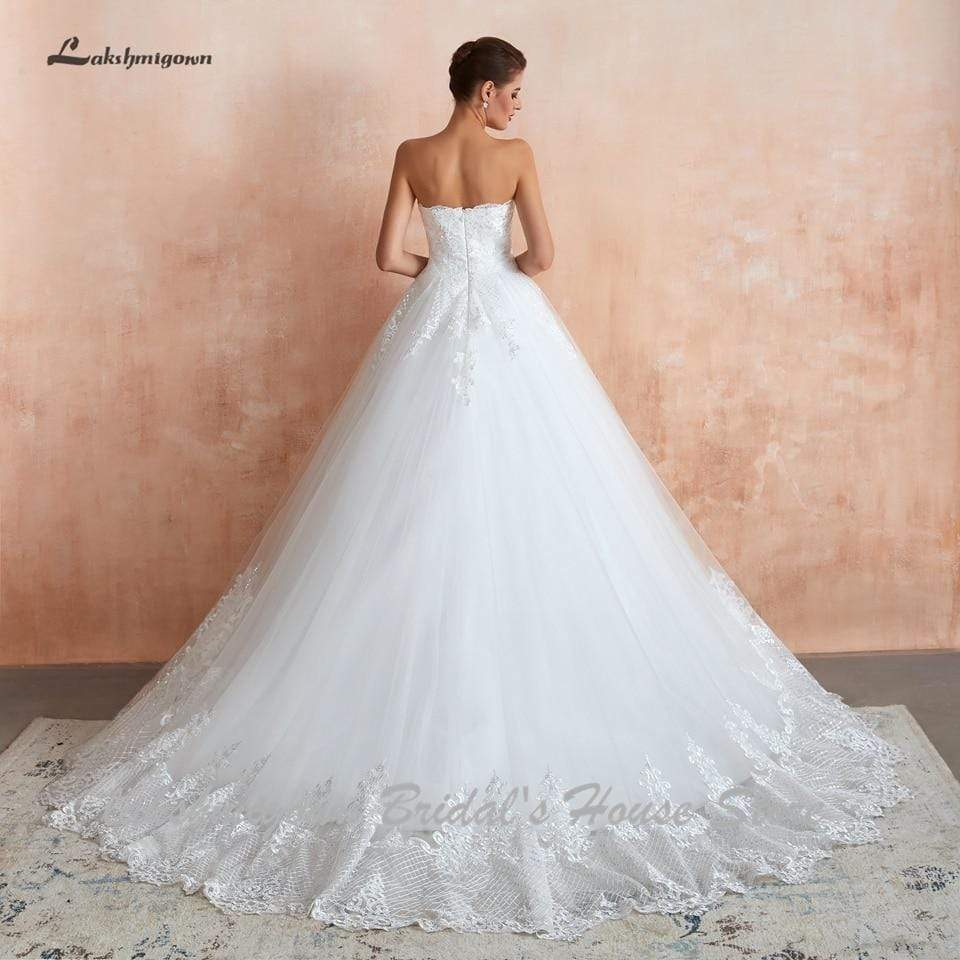 Princess Lace Wedding Gowns Off the Shoulder - ROYCEBRIDAL OFFICIAL STORE