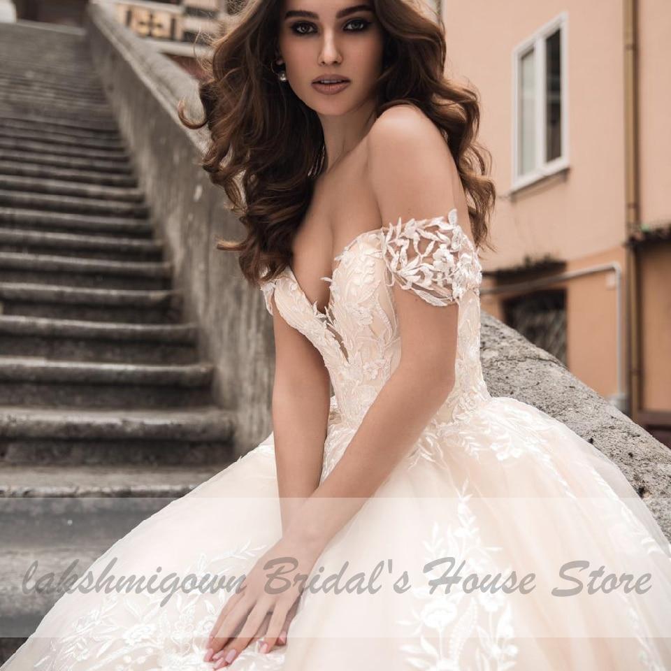 Princess Wedding Dress Champagne Ball Gown - ROYCEBRIDAL OFFICIAL STORE