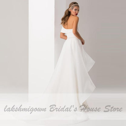 Satin Detachable Skirt Wedding Dress Mermaid Elegant - ROYCEBRIDAL OFFICIAL STORE