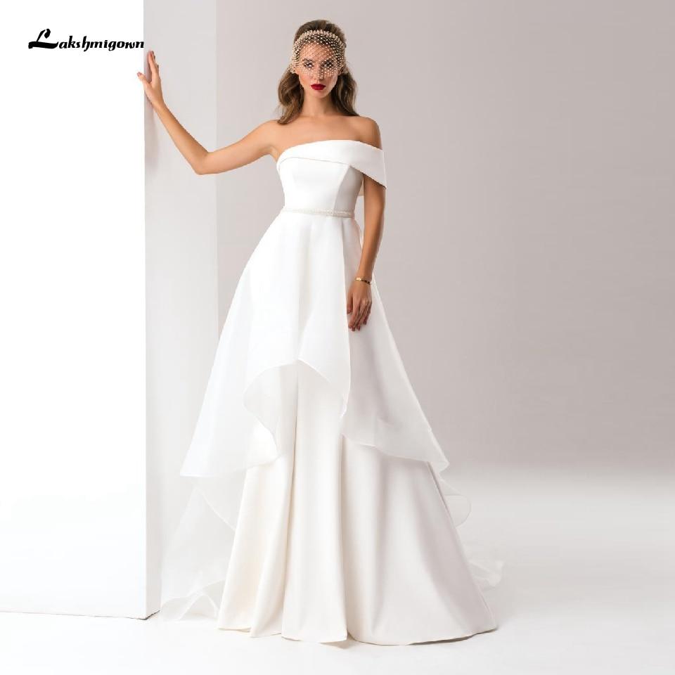 Satin Detachable Skirt Wedding Dress Mermaid Elegant - ROYCEBRIDAL OFFICIAL STORE