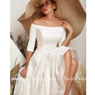 Sexy Backless Dress Bridal Summer Wedding Wedding - ROYCEBRIDAL OFFICIAL STORE