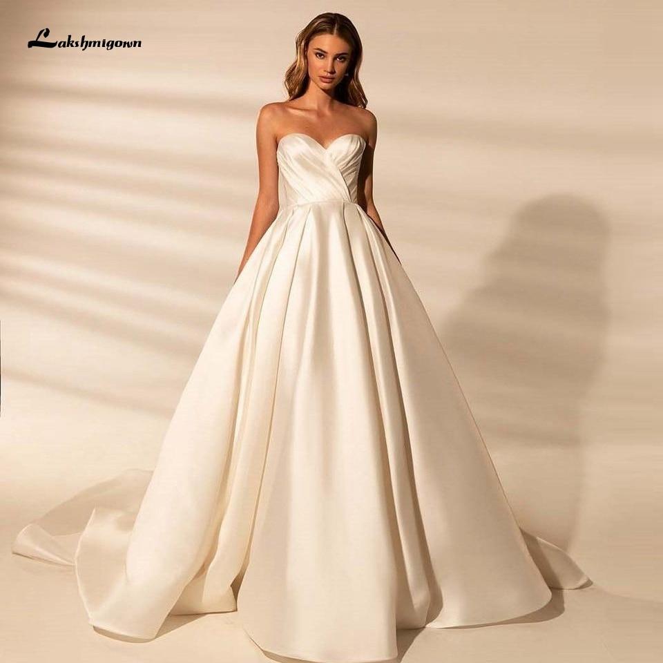 Sexy Off the Shoulder Satin Bridal Dresses Wedding Gowns - ROYCEBRIDAL OFFICIAL STORE