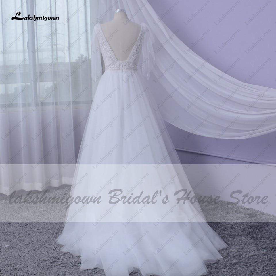 Sexy Wedding Dress A Line 2021Bridal Dresses V-neck - ROYCEBRIDAL OFFICIAL STORE