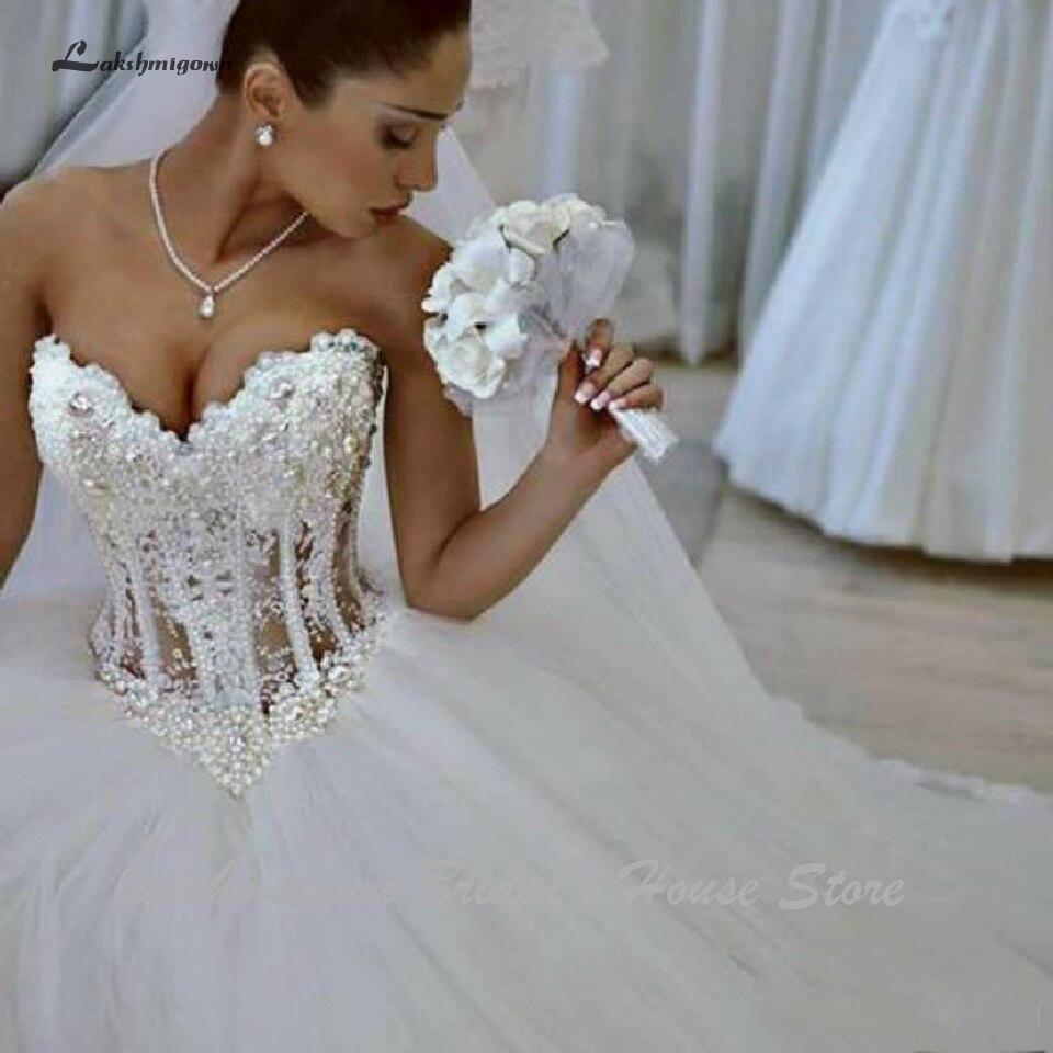 Sheer Illusion Sexy African Wedding Gowns Off Shoulder - ROYCEBRIDAL OFFICIAL STORE