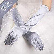 Gothic Satin Wedding Hand Glove Sexy Bridal Gloves Women - ROYCEBRIDAL OFFICIAL STORE