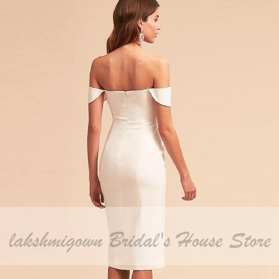 Simple Ivory Satin Beach Dress Sexy Bridal Wedding Dresses - ROYCEBRIDAL OFFICIAL STORE