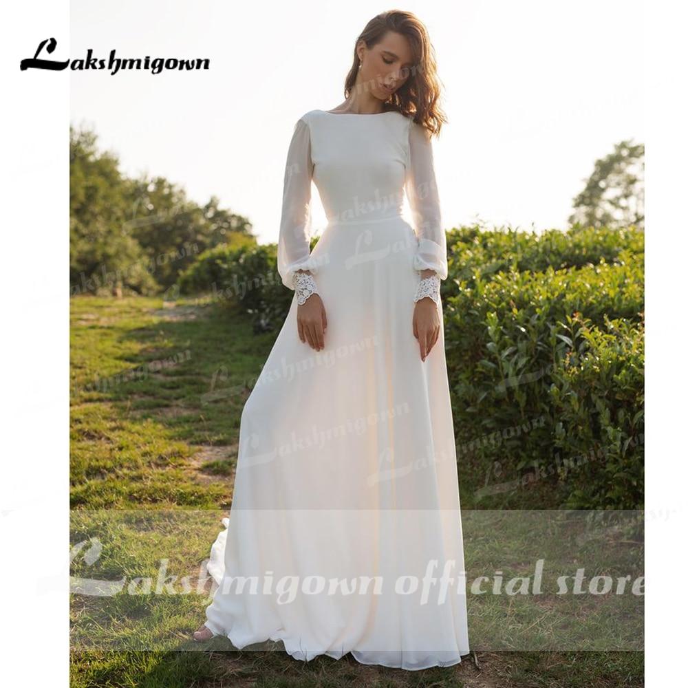 Two Pieces Short Sleeve O Neck Wedding Dresses Elegant - ROYCEBRIDAL OFFICIAL STORE