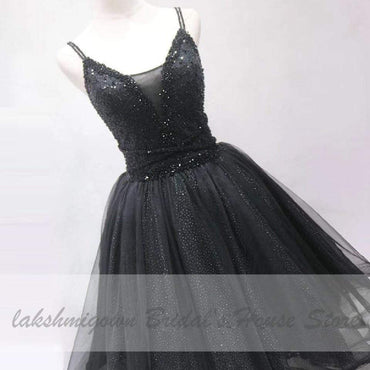 Vintage Black Short Birdal Beaded Sexy Ball Gown Wedding Dress - ROYCEBRIDAL OFFICIAL STORE