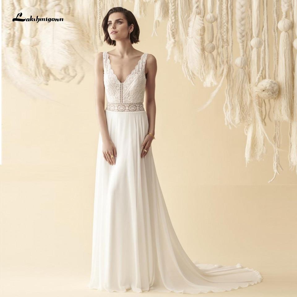 Wedding Dress for Women Summer Sexy V-Neck Lace - ROYCEBRIDAL OFFICIAL STORE